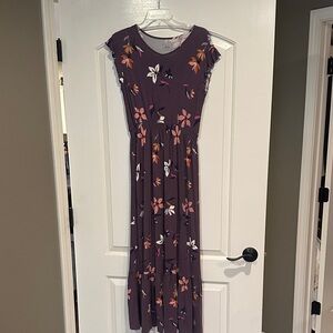 Bozzolo Purple Floral Dress